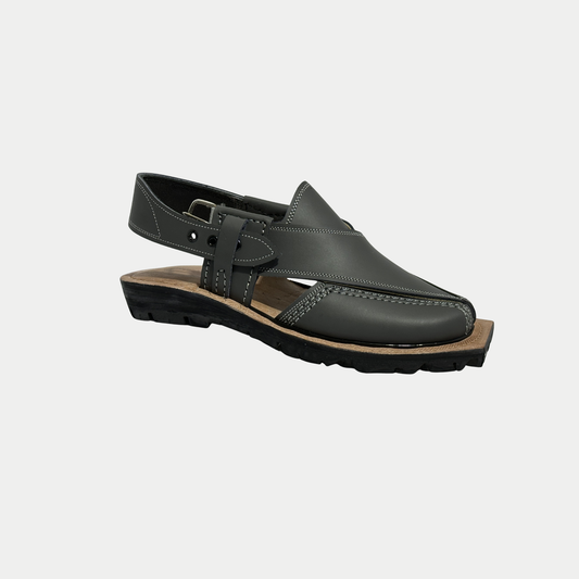 Dark Grey Pure Leather Norozi