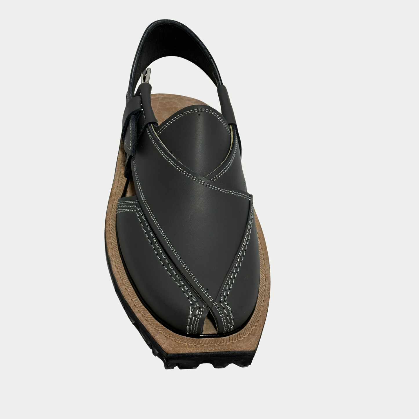 Dark Grey Pure Leather Norozi