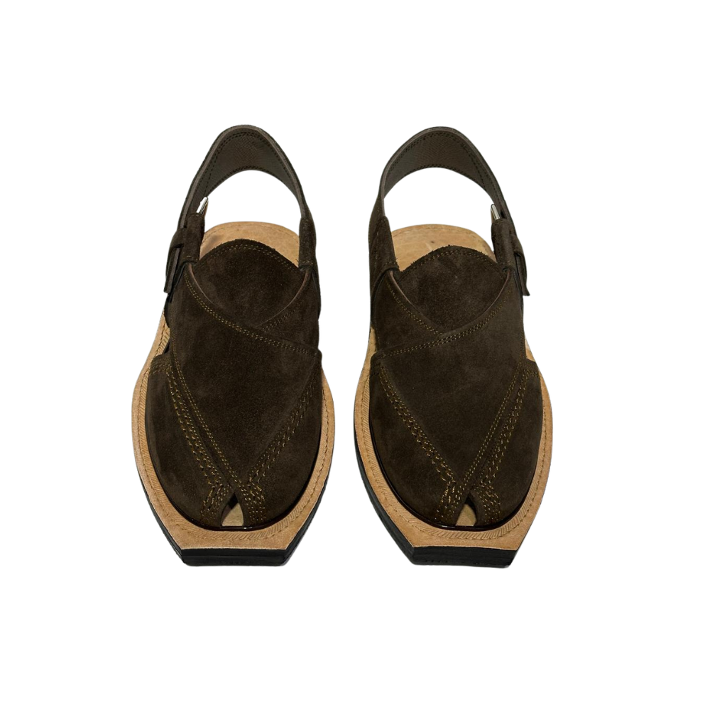 Dark Brown Premium Suede Chappal