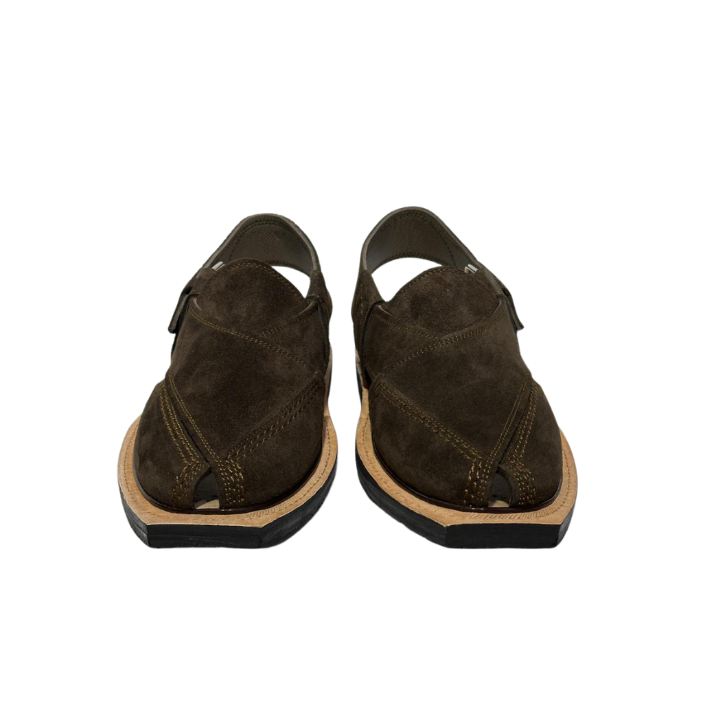 Dark Brown Premium Suede Chappal