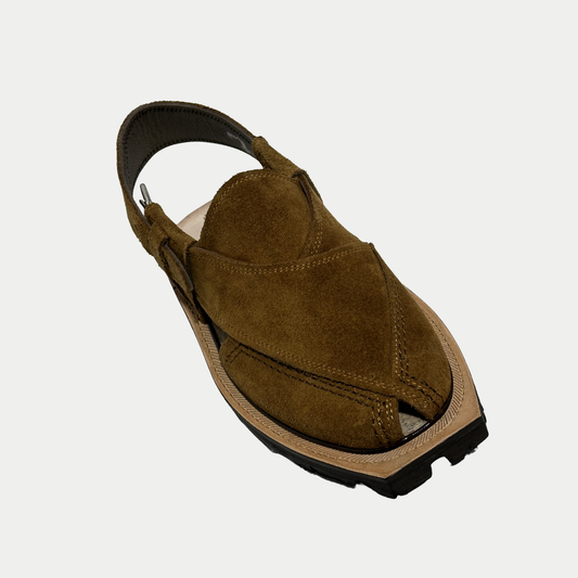 Norozi Camel Suede Chappal