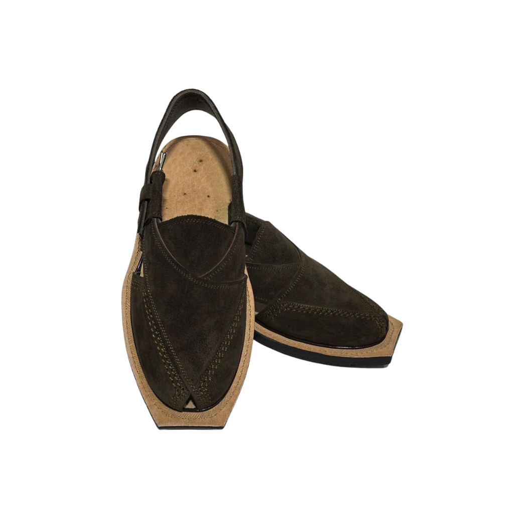 Dark Brown Premium Suede Chappal