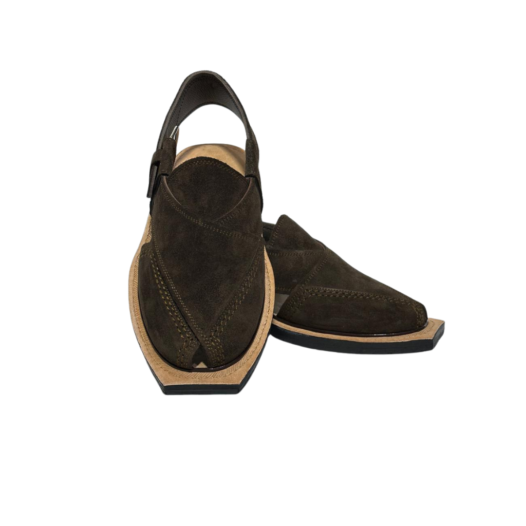 Dark Brown Premium Suede Chappal