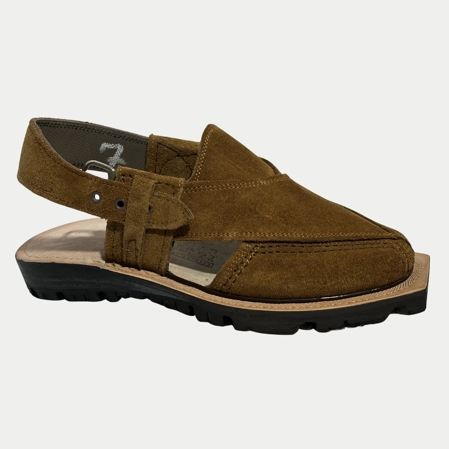 Norozi Camel Suede Chappal