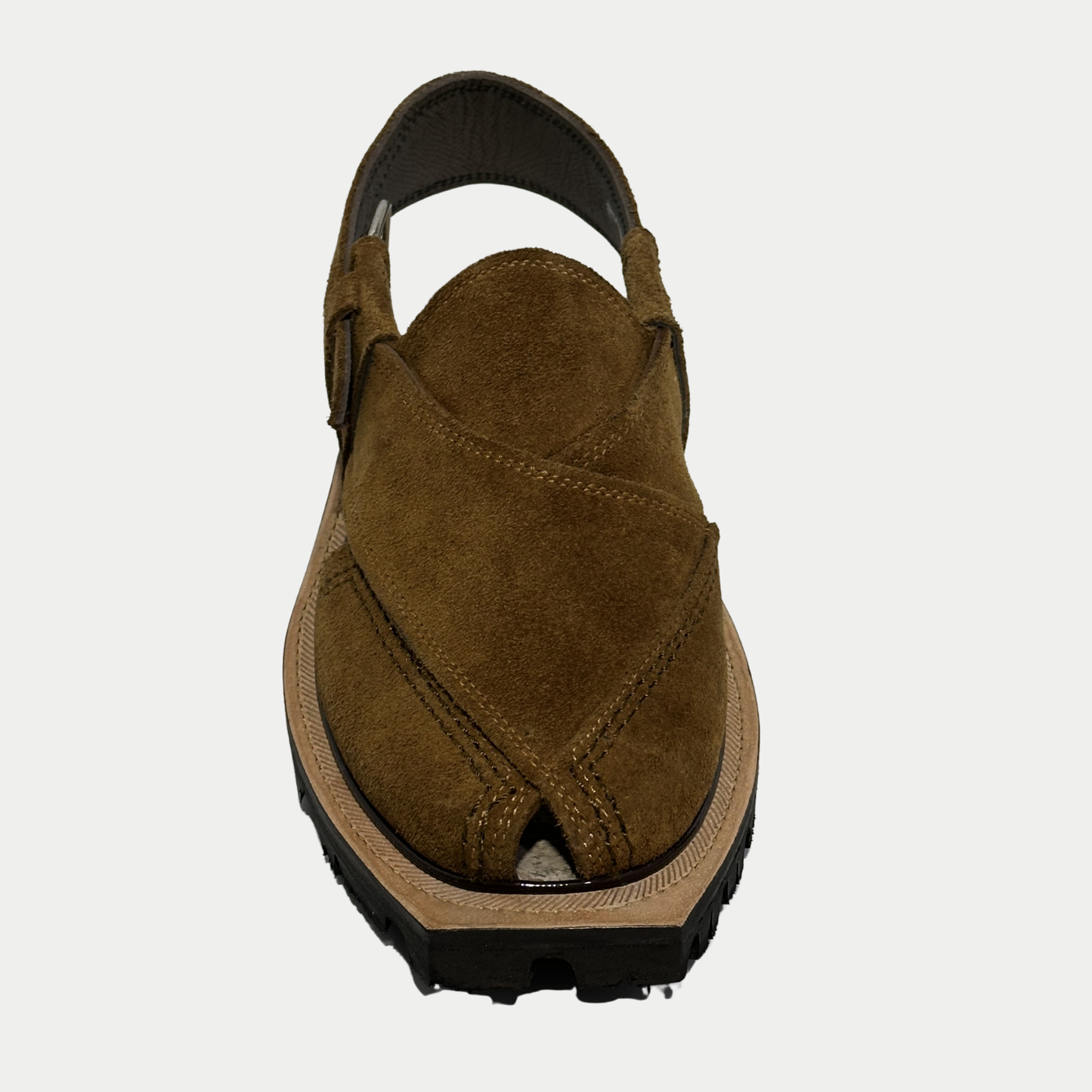 Norozi Camel Suede Chappal