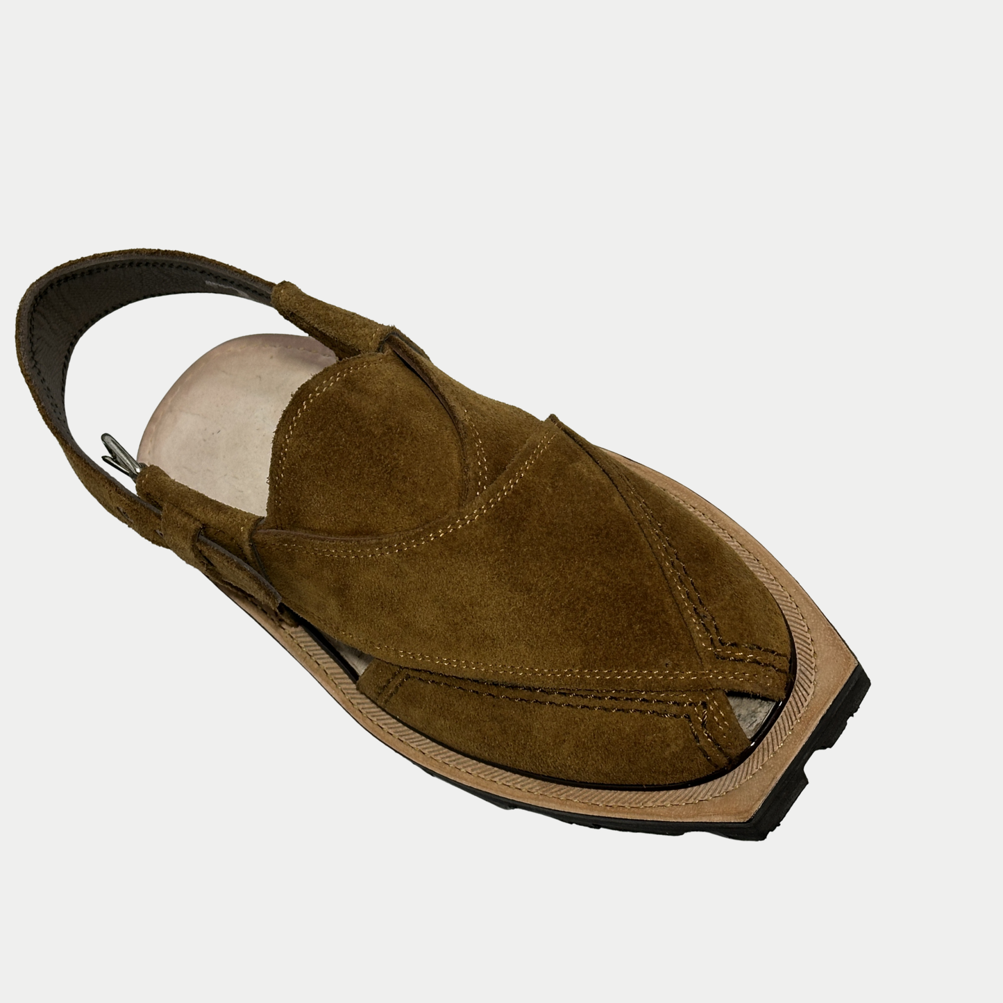 Norozi Camel Suede Chappal