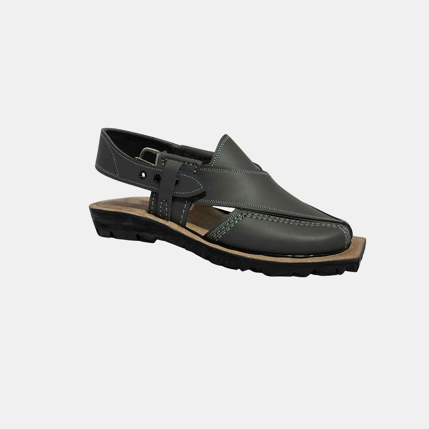 Dark Grey Pure Leather Norozi