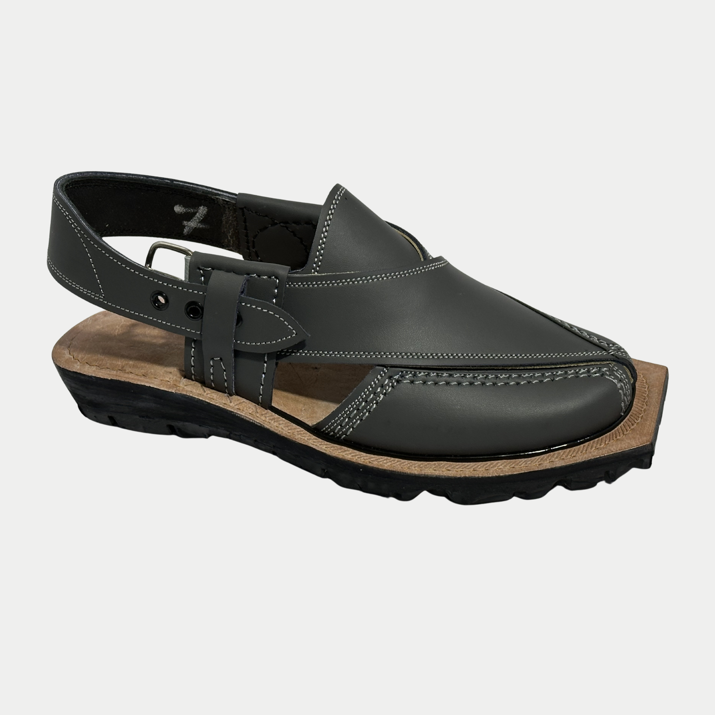 Dark Grey Pure Leather Norozi