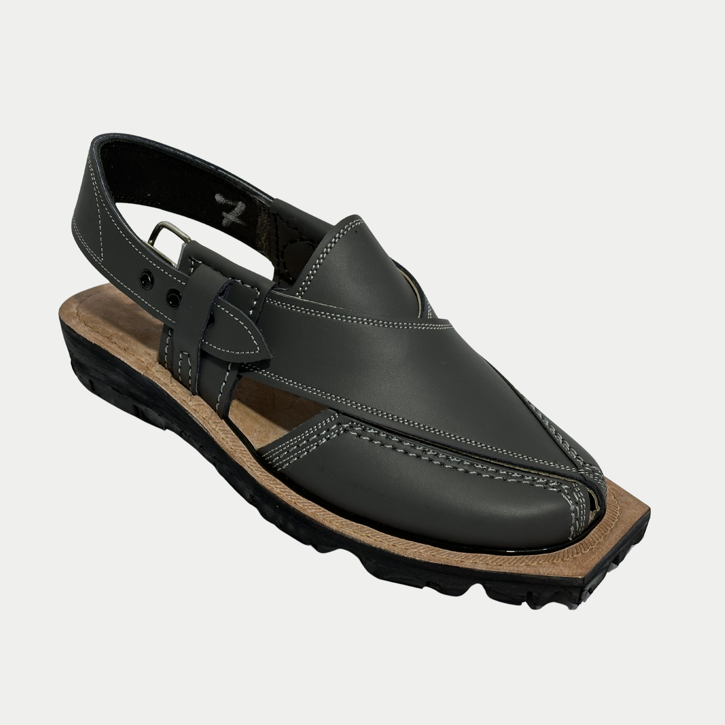 Dark Grey Pure Leather Norozi
