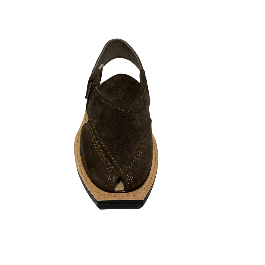 Dark Brown Premium Suede Chappal