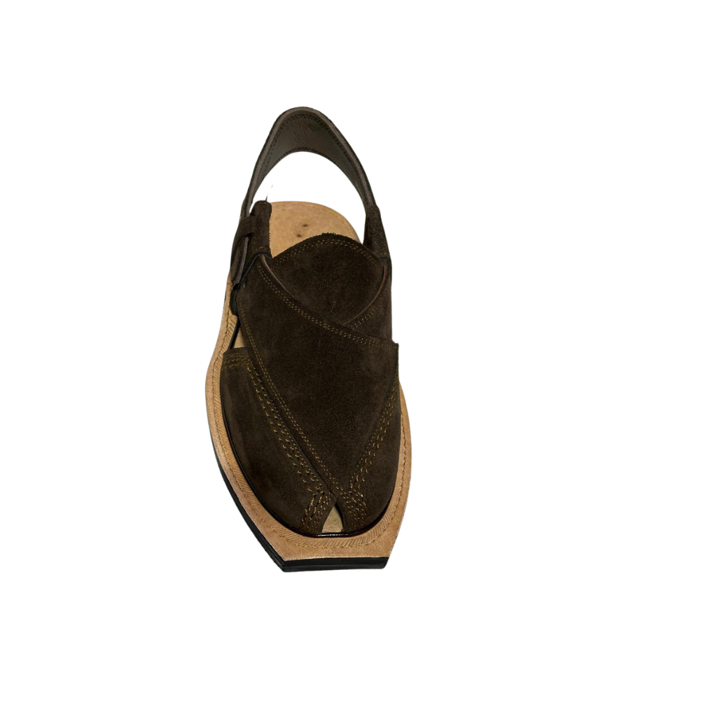 Dark Brown Premium Suede Chappal