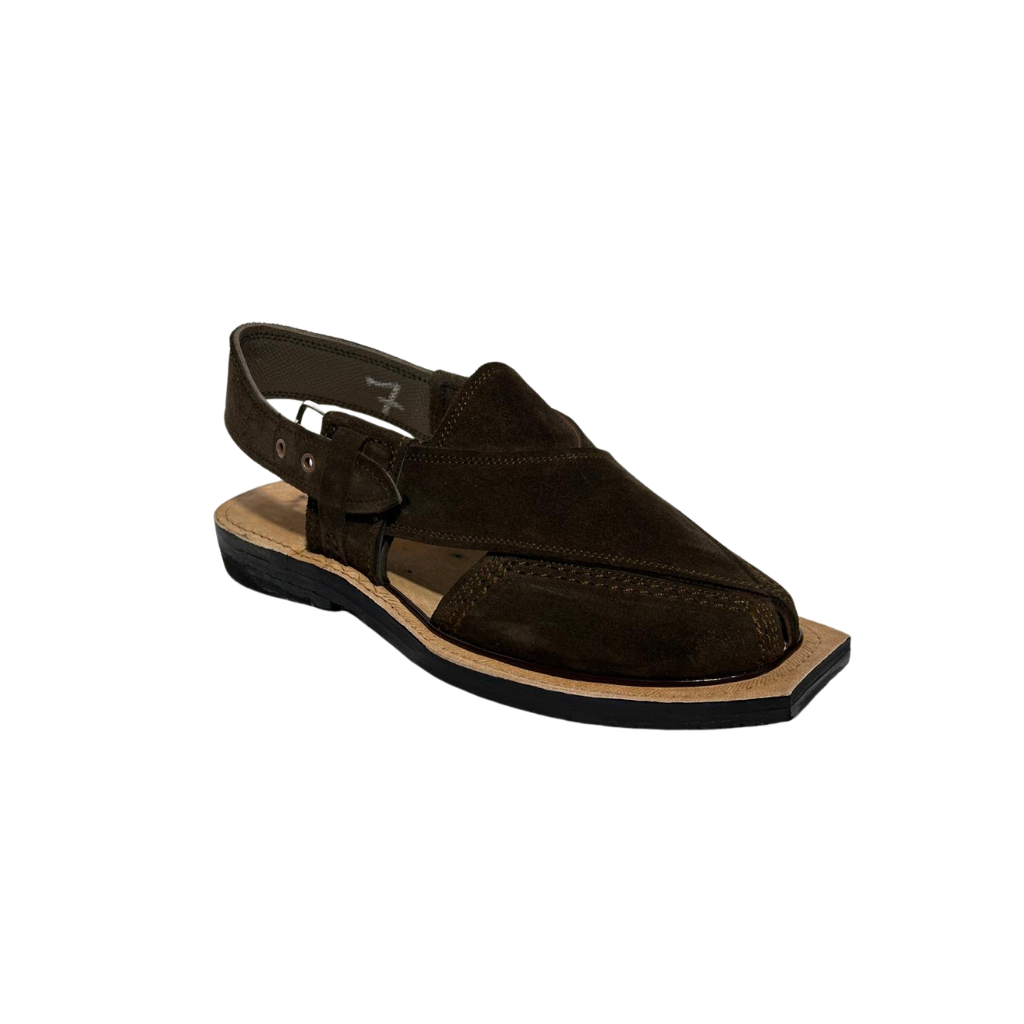 Dark Brown Premium Suede Chappal