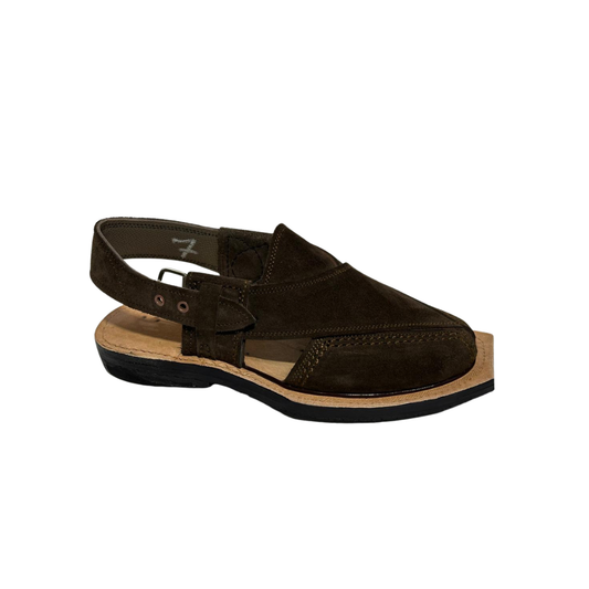Dark Brown Premium Suede Chappal