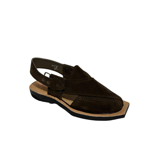 Dark Brown Premium Suede Chappal