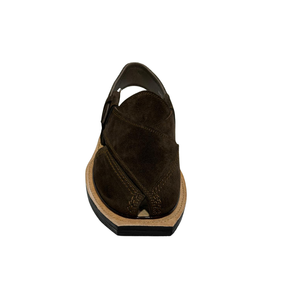 Dark Brown Premium Suede Chappal